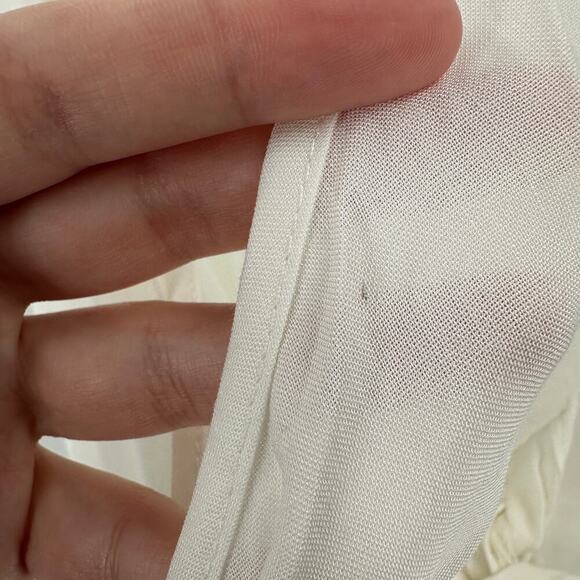 NWT Lulus White Adjustable Strap V-Neck Side Tie Wrap Cami Top Size Large - Picture 6 of 11